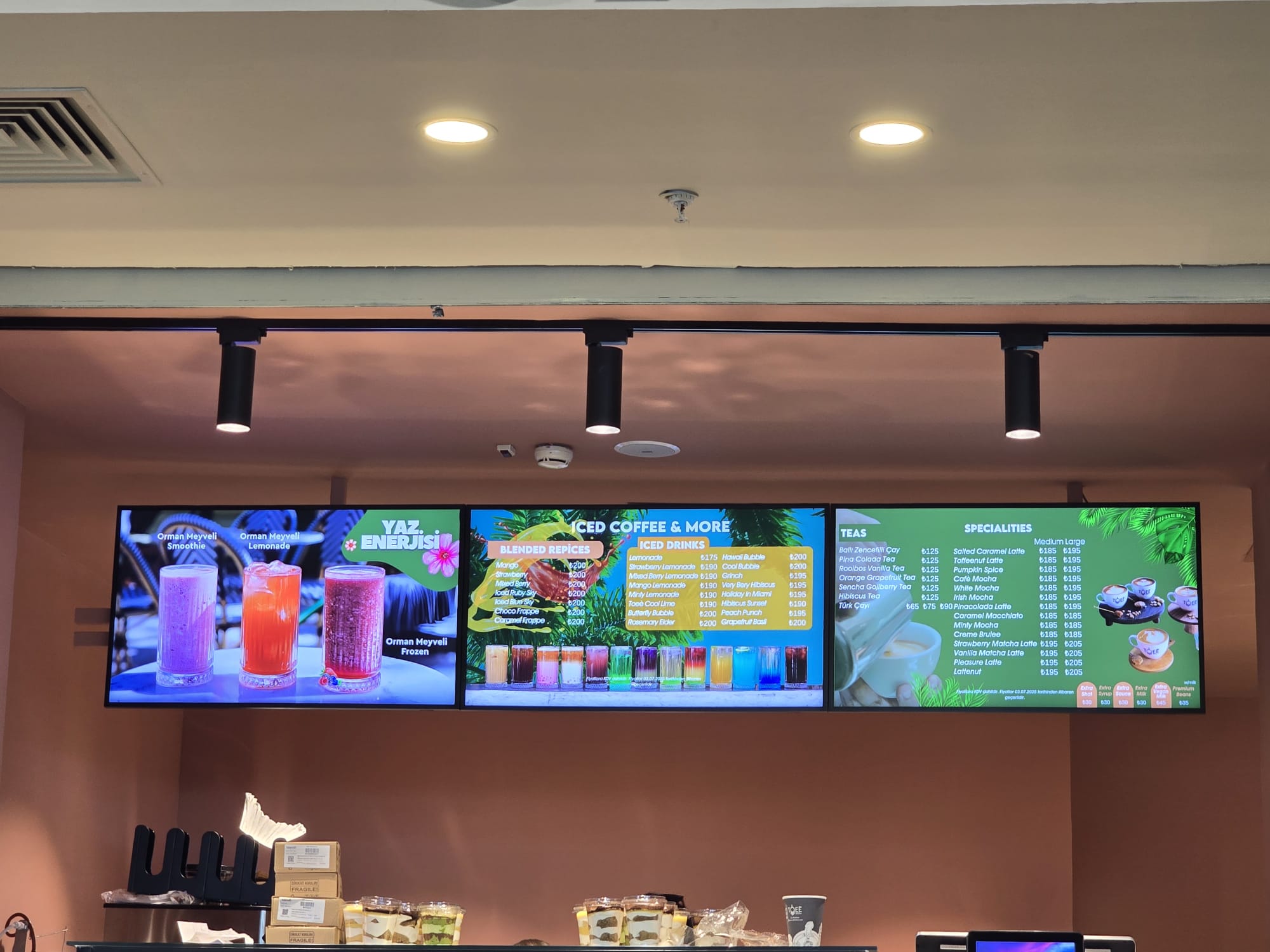 Dijital Menü Board Örneği 9