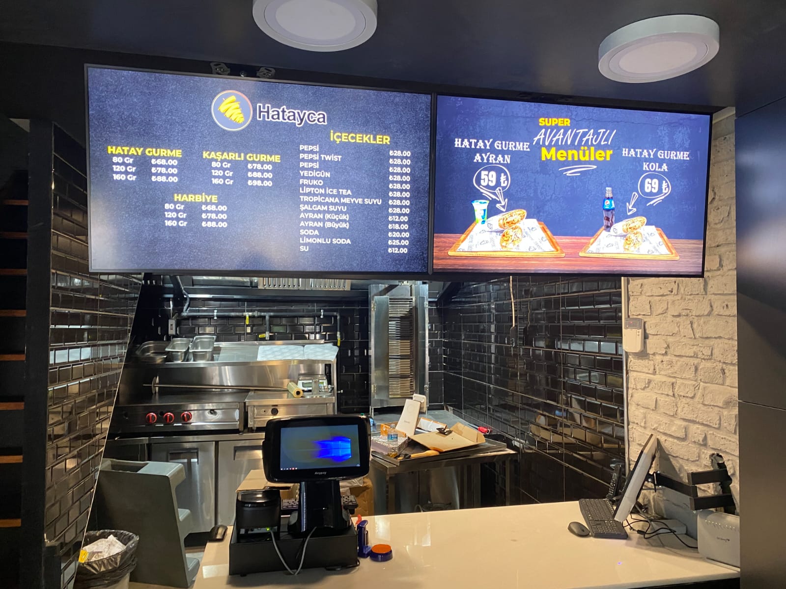 Dijital Menü Board Örneği 4